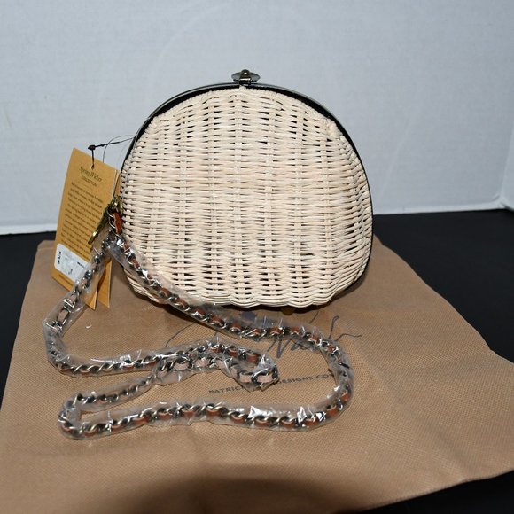 Patricia Nash Bags Patricia Nash Melfi Oval Clam Rattan Shoulder